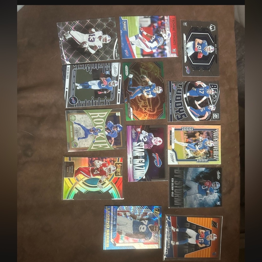 13 card football lot Buffalo Bills